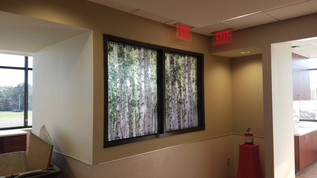 Custom Graphic Film Improves Privacy & Decor at Beaumont Hospital