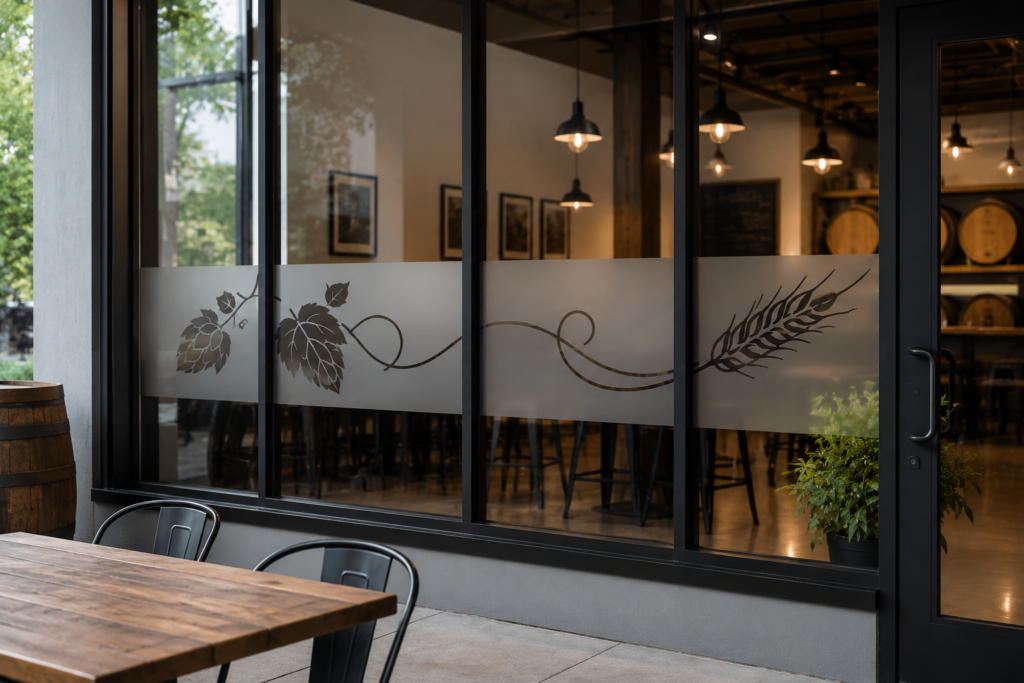 Custom Graphic Window Film for Grand Rapids Breweries