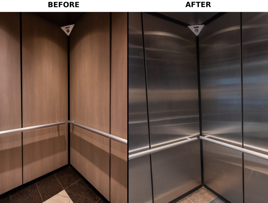 Di-Noc Architectural Finishes- hotel elevator